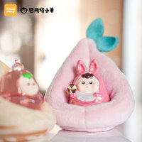 巴丰特小羊卧在窝里的玻璃美食盲盒和盒子娃娃礼品可动人偶玩具装饰品适合5-7岁儿童