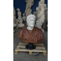 Custom Life Size Outdoor Garden Decoration Hand Carved Marble Marcus Aurelius Bust Sculpture for Sale