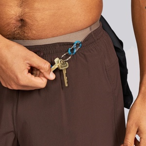 Short de sport athlétique 2-en-1 camouflage pour homme, taille haute, doublé, avec effet froncé aux fesses, longueur 7 pouces, pour la course et le sport, disponible en grandes tailles - Product Image 3