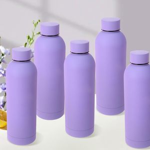 Botella de Agua Deportiva de Acero Inoxidable de Lujo con Diseño Nuevo, Personalizada, de 500 ml y 750 ml, con Pajita, Botella Deportiva para Gimnasio - Product Image 3