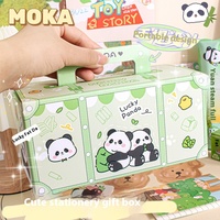 Coffret Cadeau Surprise Portable de Papeterie pour Élèves du Primaire – Boîte Mystère en Bois et Plastique – Ensemble de Papeterie pour Enfants