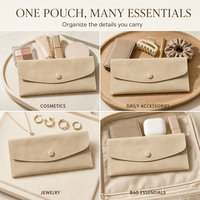 Pochette cadeau en microfibre suédée à fermeture magnétique, enveloppe douce pour bijoux, idéale pour boutiques, mariages, bagues, boucles d'oreilles, montres, voyages