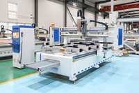 TechPro Portes d'armoires de meubles en bois faisant 3d 1530 point à point PTP Table ATC CNC Router Machine