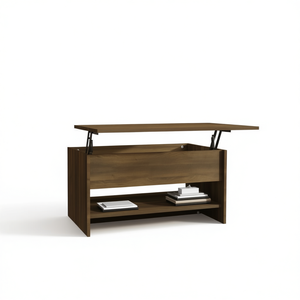 Mesa de Centro de Madera Sintética Color Roble Marrón, 31.5x19.7x15.7, Extensible, Mueble Moderno para Sala de Estar - Product Image 1