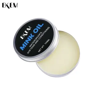 Marque privée Crème de cirage pour cuir Crème de réparation pour cuir Cire pour chaussures Huile de vison imperméable pour cuir