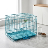 Cage pour chien en métal écologique, vente en gros d'usine, fermeture simple à poussoir, facile à assembler, cage pliable, durable, grand espace