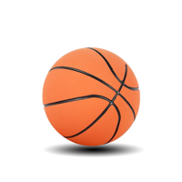 Mini jouet de balle rebondissante creux pour enfants de basket-ball en caoutchouc de 6cm pour le soulagement du Stress avec canal profond