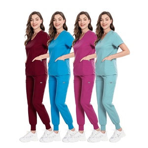 Uniforme chirurgical extensible infini Spandex Diney vêtements de travail maternité gris anatomie Anti-rides toutes tailles femmes uniformes de Salon - Product Image 2