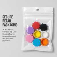 Capuchon en silicone pour flacon d'insuline, multicolore, flexible, réutilisable, facile à poser, avec joint sécurisé, logo personnalisé pour flacon en verre