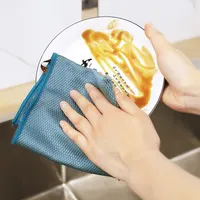 Anti-Grease Kitchen Cleaning Towels - Set of 5 Absorbable Rags for