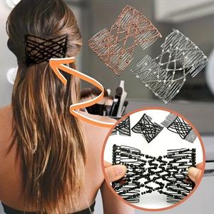 Peine para el Cabello y Accesorios de Diseño Geométrico Transfronterizo, de Plástico/Resina, Elástico, Invisible, Creativo y Moderno para Mujer - Product Image 3