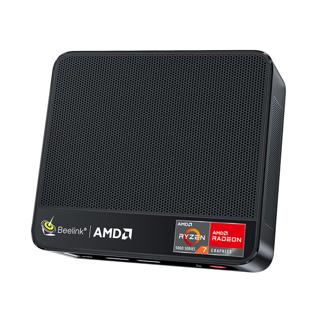 New Mini Portable AMD Ryzen 7 5800H Octa Core Gaming PC Windows 11 DDR4 RAM AMD Radeon SSD Business Use SER5