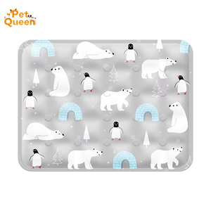 Cama de Tela Plegable XL para Perros, Ovalada, con Almohadilla Autoenfriante, Antideslizante, para Aliviar el Calor en Verano - Product Image 4