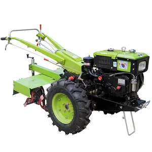 Penjualan terlaris 12 mesin Diesel dua roda tangan berjalan traktor untuk pertanian