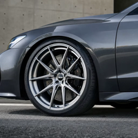 Jantes de course personnalisées monobloc à rebord dégradé en aluminium 6061-T651, 19 à 22 pouces, finition brossée, 5x112 5x127 pour Ram 1500 Tesla Model S Audi RS7