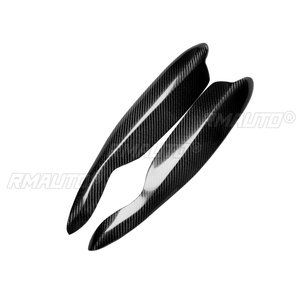 1 paire de couvre-phares en fibre de carbone véritable pour Mercedes-Benz Smart Fortwo W451 2007-2014, accessoires de voiture - Product Image 2