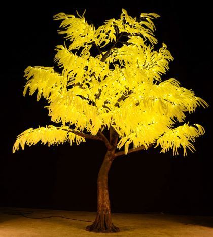 ANPU Longteng Outdoor 2m Artificial Spiral Christmas Motif Light LED Tree with IP65 Rating Warm White (3500K) AC 85-265V