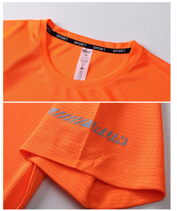 T-shirt à manches courtes personnalisé, respirant, écologique, anti-rides, imprimé intégral, marathon, sport, course à pied, Dry-Fit 100% - Product Image 5