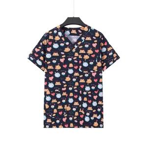 Tenue de travail pour <span class=keywords><strong>infirmière</strong></span> en soins bucco-dentaires, robe chirurgicale, vêtement imprimé pour lavage des mains, haut court - Product Image 6