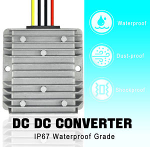 Convertidor Reductor de Voltaje de CC de 12V a 24V, 12A, 288W, Regulador de Voltaje Único, Módulo de Alimentación Automotriz Impermeable IP67 para Camiones - Product Image 3