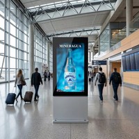 Kiosco Digital Interactivo con Pantalla Táctil de 43/55/65 Pulgadas para Exteriores, Reproductor de Publicidad para Parques y Edificios, Android WiFi