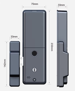 Thiết kế mới liên kết mở khóa các đồng bộ thông minh cửa kính tuya wifi thông minh khóa Palm tĩnh mạch vân tay mật khẩu cho Singapore - Product Image 5