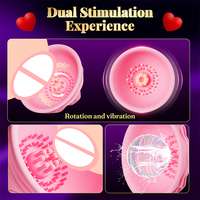 Masseur mammaire Rose, puissant stimulateur de mamelons, machine sans fil à vibrations rotatives pour femmes, jouets sexuels pour adultes