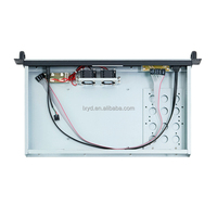 Boîtier de serveur 1U pour montage en rack, Mini ITX, profondeur 250 mm, alimentation flexible, 2 ventilateurs 4025, 1 baie de disque 3,5 pouces, 2 baies de disque 2,5 pouces, slot PCIe, USB 3.0