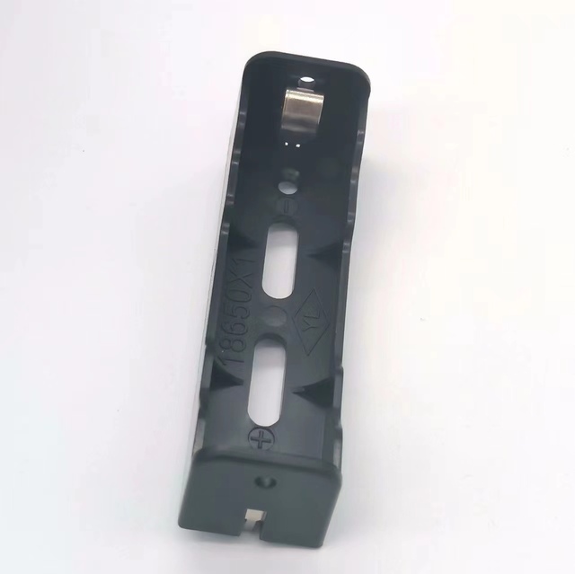 3.7v Custom 18650 Battery Holder 1 Cell li-ion Black power Storage Box with pin Battery Holder