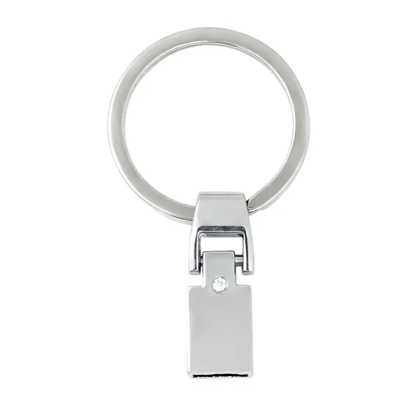 Porte-clés rond en alliage de 30mm, couleur argent, anneaux fendus, porte-clés en métal, chaînes pour accessoires de bricolage