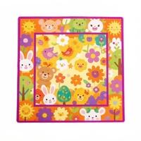 Tapis de jeu de mahjong premium de 31,5 pouces, tapis en néoprène à carreaux carrés pour les joueurs occasionnels et les joueurs avertis