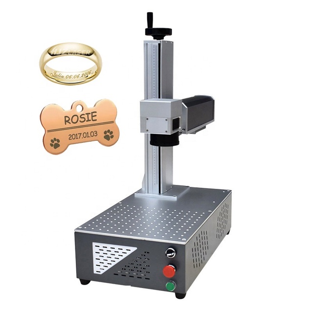 Fiber Laser Engraving Machine Ring Jewelry Silver Gold Brass Cutting Fiber Laser Marking Machine