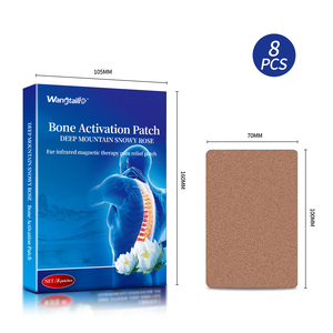 Patch d'activation osseuse à base de plantes Deep Mountain Snowy Rose, 8 pièces |   Thérapie magnétique par infrarouge lointain pour soulager les douleurs articulaires et dorsales - Product Image 2