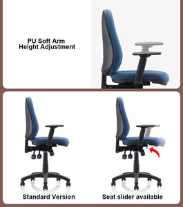 Sedia <span class=keywords><strong>da</strong></span> <span class=keywords><strong>Ufficio</strong></span> Multifunzione Girevole con Braccioli, Sedia Direzionale, Sedia <span class=keywords><strong>da</strong></span> Lavoro per Staff - Product Image 5