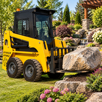 Mesin Skid Steer Loader Diesel Heavy Duty Bersertifikasi CE EPA, Mesin Skidsteer Bersertifikasi EPA, Biaya Perawatan Rendah untuk Lanskap