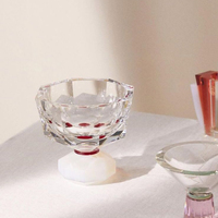 Bol en cristal transparent Hitop Madison au design moderne, pour fruits secs, gâteaux, desserts, décoration de table dans le salon ou la cuisine