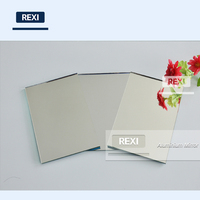6mm Thick Aluminum Aluminium Mirror Glass Lighted Float Glass 2mm 3mm 4mm Thickness 1mm Feature Pattern Aluminium Mirror Glass