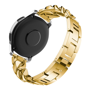 Cinturino di ricambio per orologio Samsung <span class=keywords><strong>Galaxy</strong></span> 46mm con cinturino in metallo con catena da Cowboy con strass e diamanti - Product Image 3