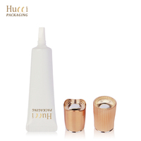 Tube cosmétique en plastique blanc personnalisé D25 15ml-35ml pour fond de teint et base de maquillage avec capuchon électrolytique