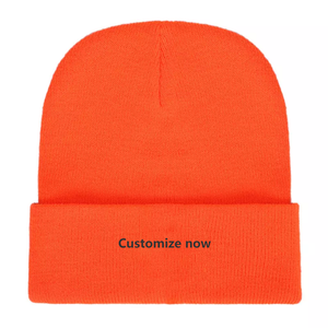 عالية الجودة الشتاء عادي مصبوغ قبعة صغيرة تناسب ذوق المشتري 100% الاكريليك الدافئة قبعة صغيرة محبوكة مخصص شعار - Product Image 6