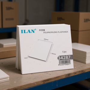 Pannello Cavo ILAN 500x700mm Spessore 3mm Polipropilene Plastonda 12pz - Product Image 1