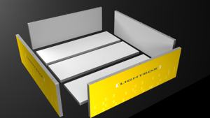 Perfil de Aluminio para Ferias Comerciales, Tela Impresa, Tira de Luz LED, Caja de Luz Colgante para Techo, Exhibición de Stand, Ecológico y Portátil - Product Image 3