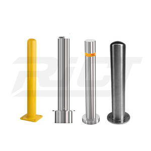 コントロールセキュリティアクセス折りたたみ式金属鋼駐車ポール手動屋外ソーラーパワーボラードステンレス鋼 - Product Image 4