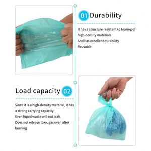 Sacs à déjections pour animaux de compagnie biodégradables et compostables avec poignée, pack familial personnalisé, vente en gros du fabricant - Product Image 3