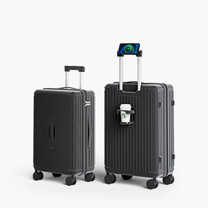 <span class=keywords><strong>Valise</strong></span> PC élégante 3 pièces 20 24 28 coque rigide durable en <span class=keywords><strong>polycarbonate</strong></span> <span class=keywords><strong>valise</strong></span> <span class=keywords><strong>cabine</strong></span> à roulettes 4 roues Spinner <span class=keywords><strong>valise</strong></span> de voyage - Product Image 6