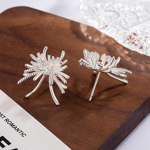 Pendientes de plata de ley 925 con amatista, aretes de acero tipo moissanita, aretes de plata 925 de ley 925 al por mayor - Product Image 1