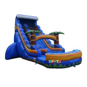 Thương mại bền mùa hè lớn sân chơi ngoài trời thổi lên trượt nước nhiệt đới trượt nước <span class=keywords><strong>Inflatable</strong></span> cho trẻ em và người lớn - Product Image 1