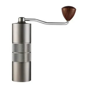 Portable Stainless Steel Adjustable Setting Coffee Bean Hand Grinder Burr Manual Coffee Grinder Portable Hand Coffee Grinder