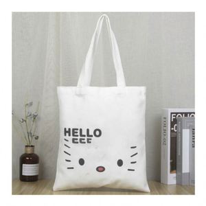 Hot Sale Eco-Friendly Reusable Designer Cloth Canvas Cotton Shopping Tote Bag Custom Logo Vintage Fashion for Ladies for <b>Spring</b> - Product Image 1