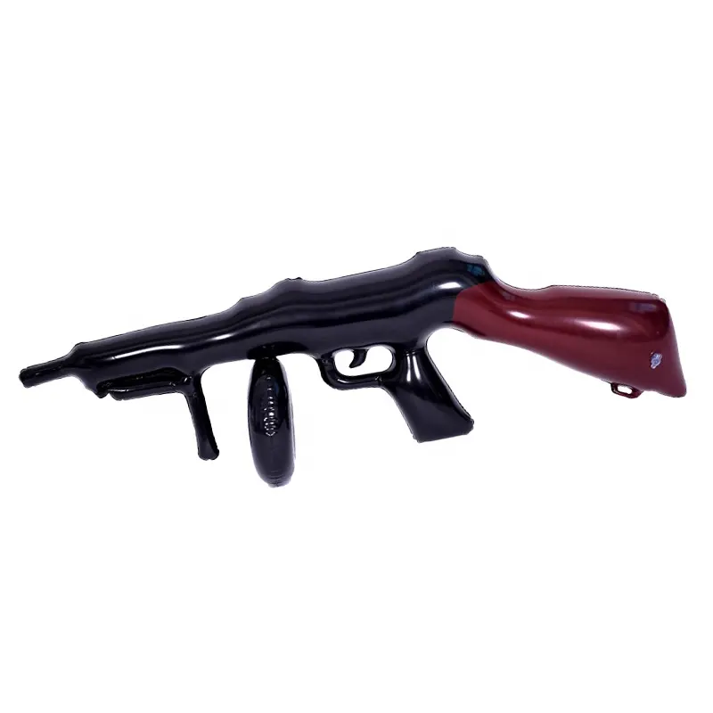 Harga Yang Kompetitif dengan Kualitas Tinggi Bahan PVC Mainan dengan Hitam dan Merah Inflatable Pistol Mainan